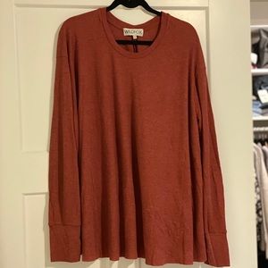 Wildfox Couture Red Long Sleeve Tee Size Small